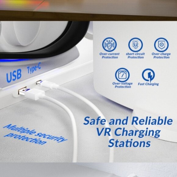 Oculus Quest 2 Charging Dock with 2 Rechargeable Batteries - Picture 5 of 12